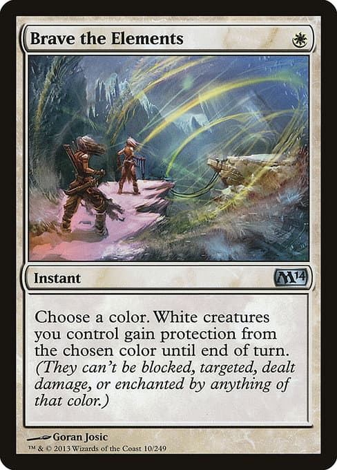 Brave the Elements from Magic 2014 (Uncommon)