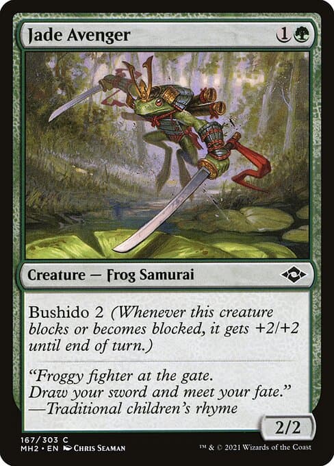 Jade Avenger from Modern Horizons 2 (Common)