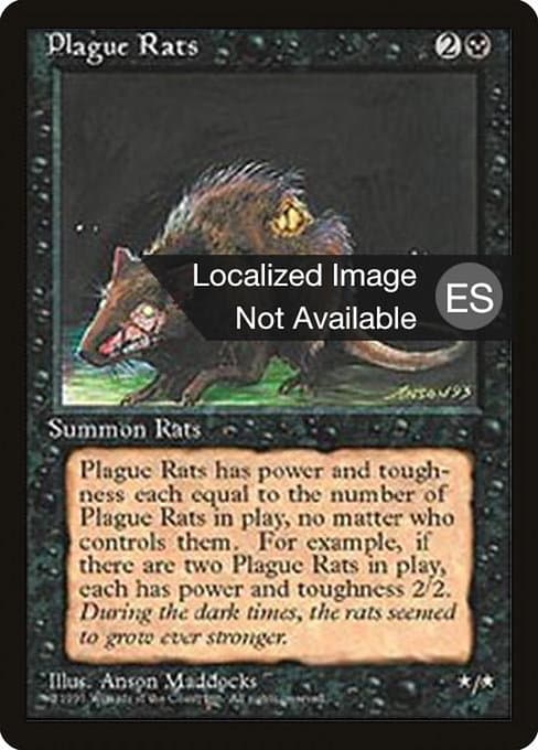 Plague Rats from Fourth Edition Foreign Black Border (Common)