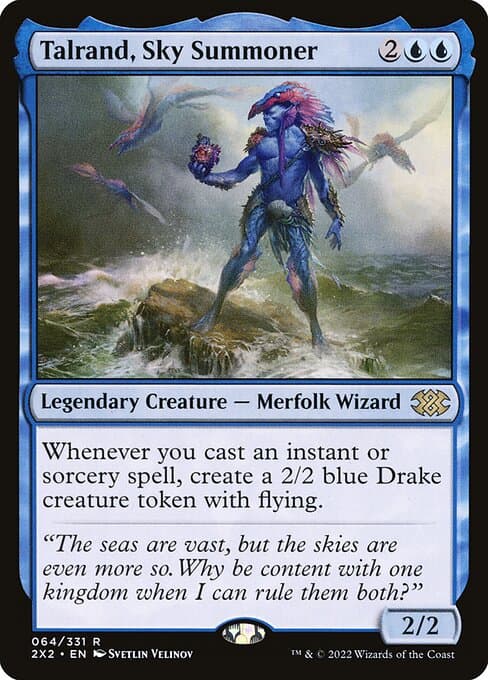 Talrand, Sky Summoner from Double Masters 2022 (Rare)