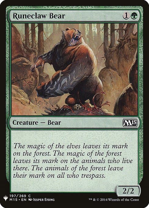 Runeclaw Bear from The List (Common)