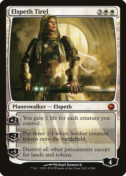 Elspeth Tirel from Scars of Mirrodin (Mythic)