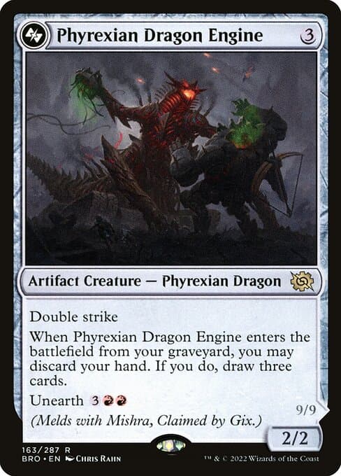 Phyrexian Dragon Engine from The Brothers' War (Rare)
