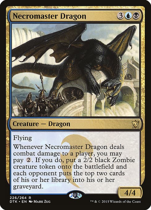 Necromaster Dragon from Dragons of Tarkir (Rare)