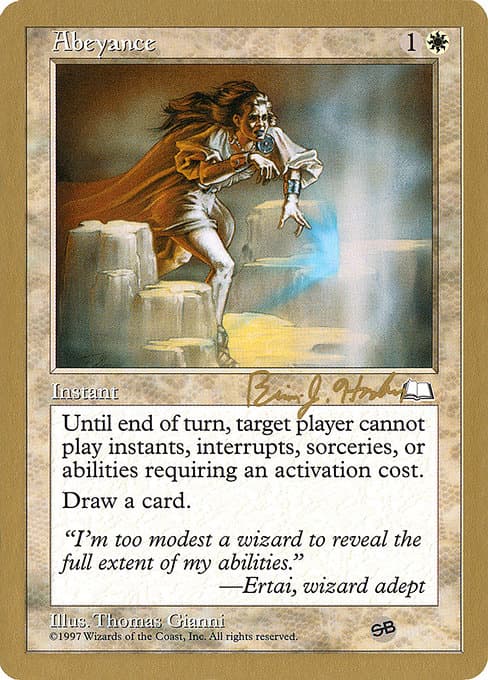 Abeyance from World Championship Decks 1998 (Rare)