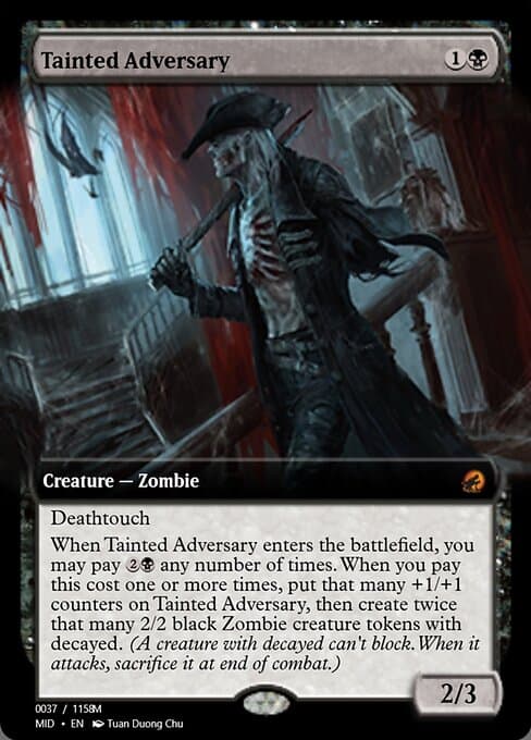 Tainted Adversary from Magic Online Promos (Mythic)