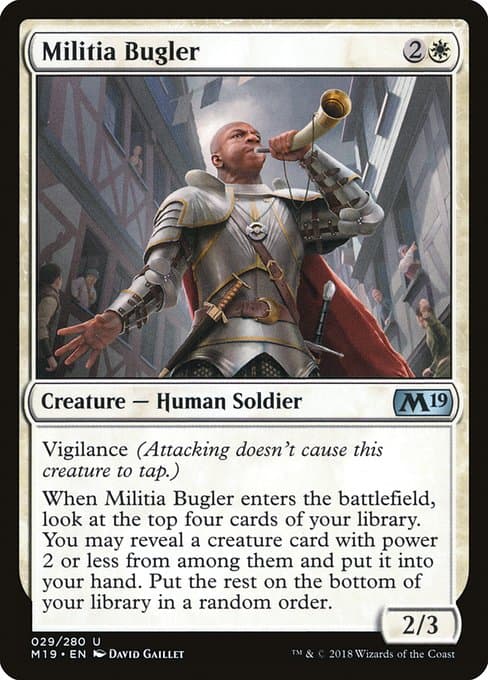 Militia Bugler from Core Set 2019 (Uncommon)
