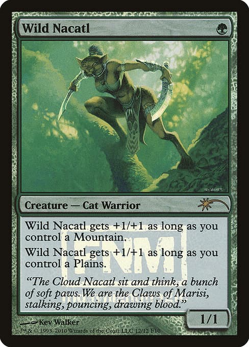 Wild Nacatl from Friday Night Magic 2010 (Rare)