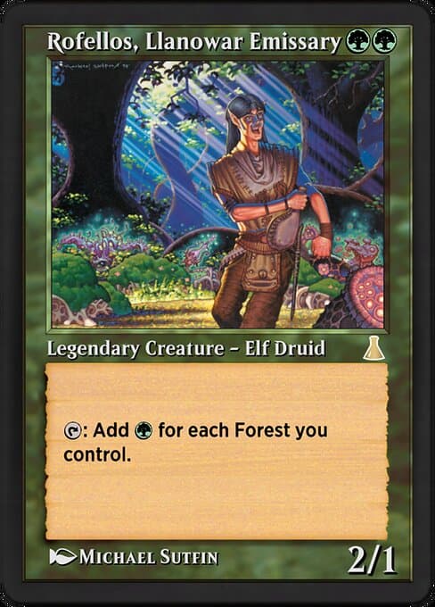 Rofellos, Llanowar Emissary (Rare)