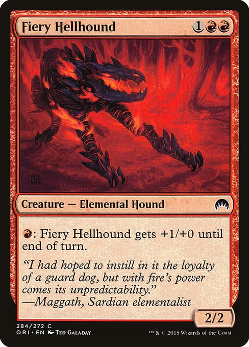 Fiery Hellhound from Magic Origins (Common)