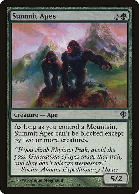 Summit Apes from Worldwake (Uncommon)