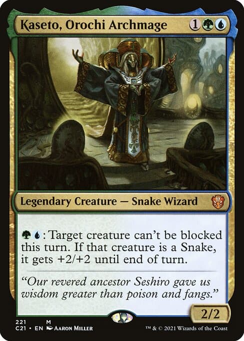 Kaseto, Orochi Archmage from Commander 2021 (Mythic)
