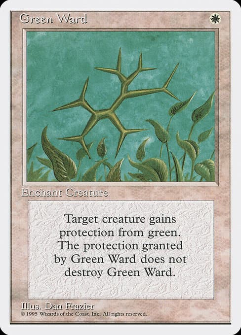 Green Ward from Fourth Edition (Uncommon)