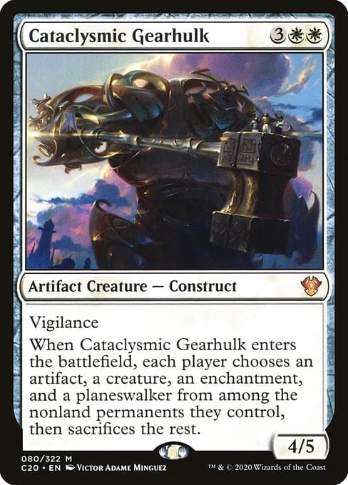 Cataclysmic Gearhulk from Commander 2020 (Mythic)