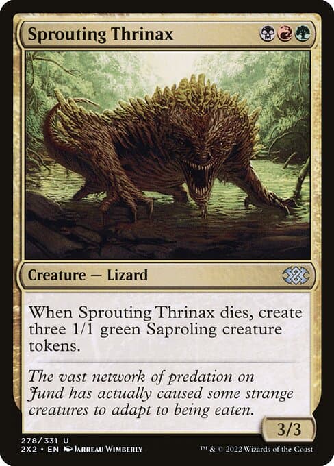 Sprouting Thrinax from Double Masters 2022 (Uncommon)