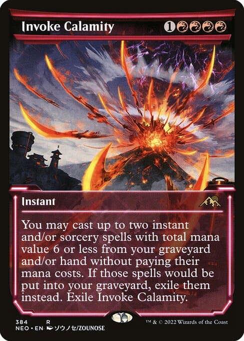 Invoke Calamity from Kamigawa: Neon Dynasty (Rare)