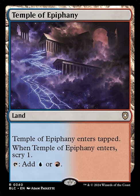 Temple of Epiphany from Bloomburrow Commander (Rare)
