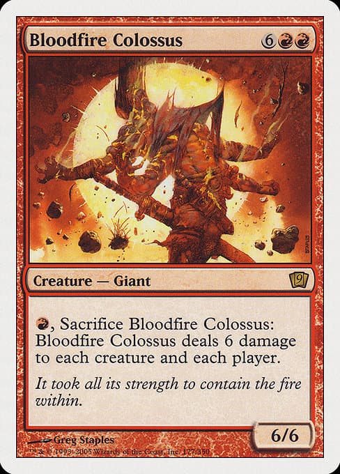 Bloodfire Colossus from Ninth Edition (Rare)