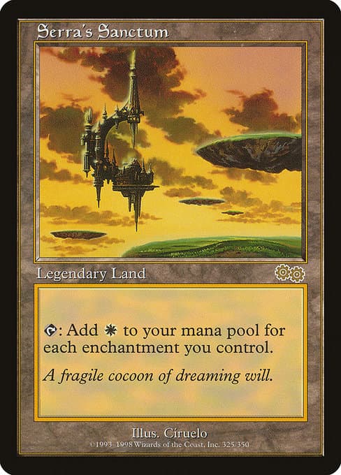 Serra's Sanctum from Urza's Saga (Rare)