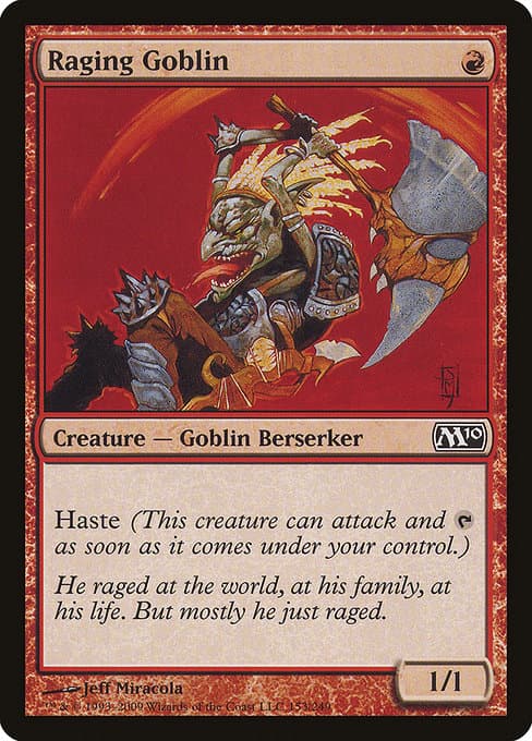Raging Goblin from Magic 2010 (Common)