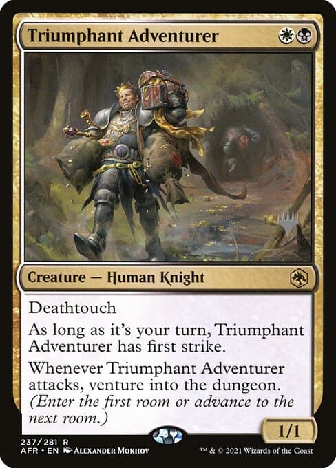 Triumphant Adventurer from Adventures in the Forgotten Realms Promos (Rare)