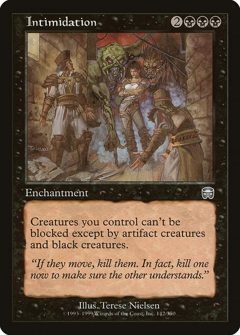 Intimidation from Mercadian Masques (Uncommon)