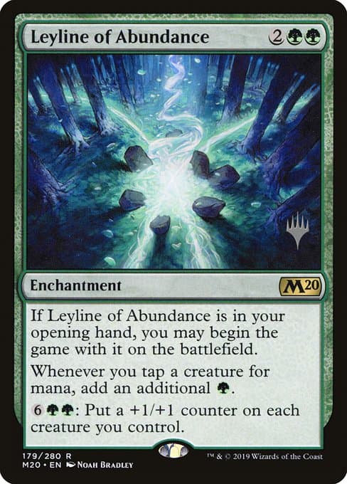 Leyline of Abundance from Core Set 2020 Promos (Rare)