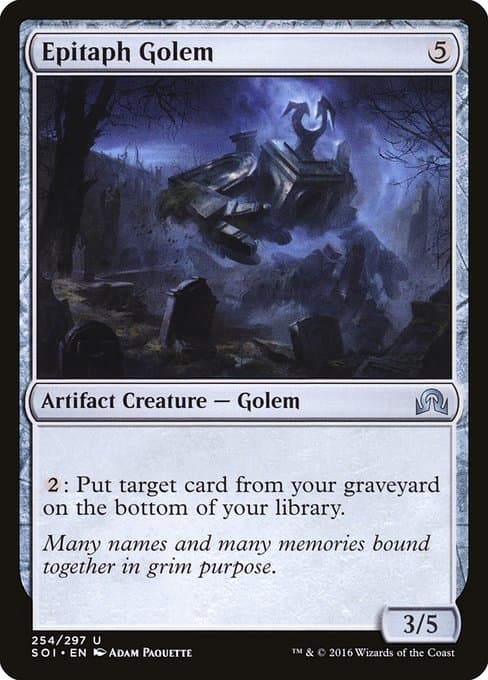 Epitaph Golem from Shadows over Innistrad (Uncommon)