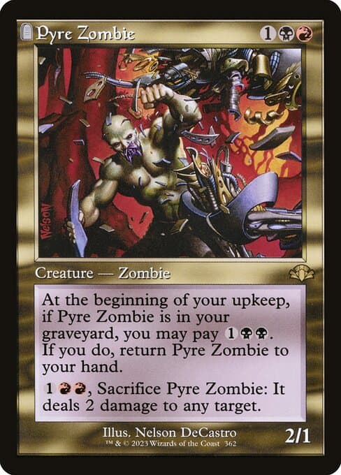 Pyre Zombie from Dominaria Remastered (Rare)