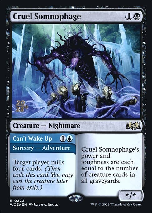 Cruel Somnophage // Can't Wake Up from Wilds of Eldraine Promos (Rare)