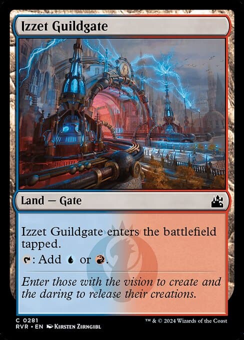 Izzet Guildgate from Ravnica Remastered (Common)