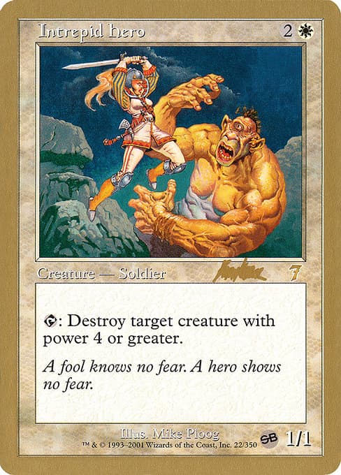 Intrepid Hero from World Championship Decks 2002 (Rare)
