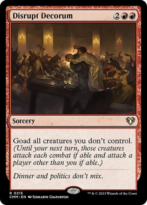 Disrupt Decorum from Commander Masters (Rare)