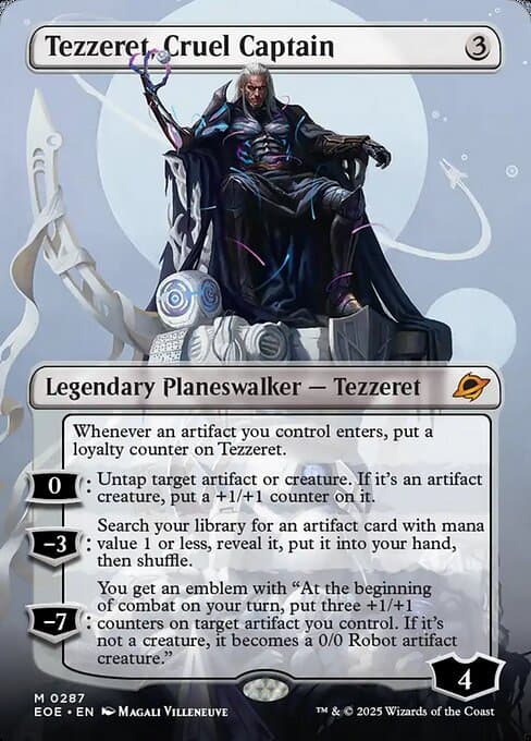 Tezzeret, Cruel Captain from Edge of Eternities (Mythic)