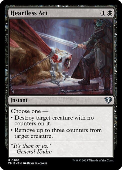 Heartless Act from Commander Masters (Uncommon)