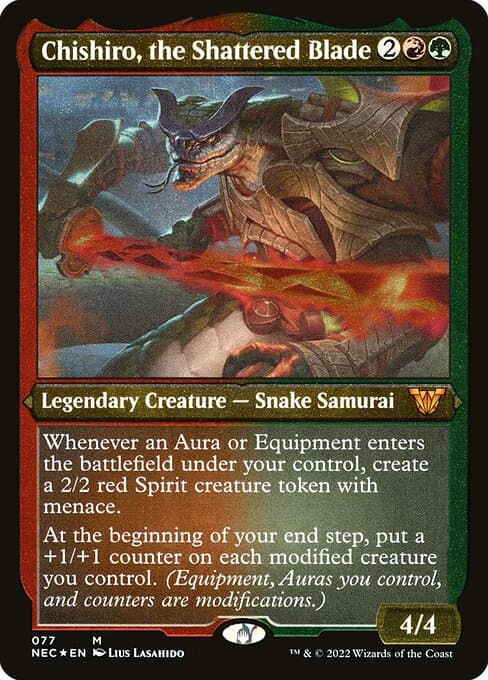Chishiro, the Shattered Blade from Neon Dynasty Commander (Mythic)