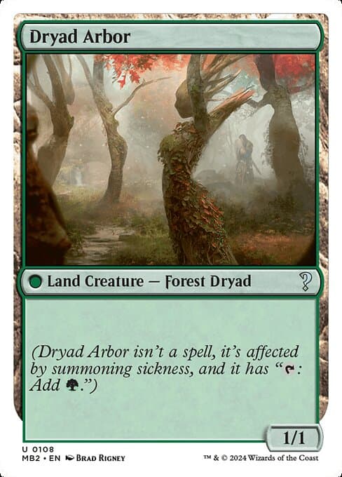 Dryad Arbor from Mystery Booster 2 (Uncommon)