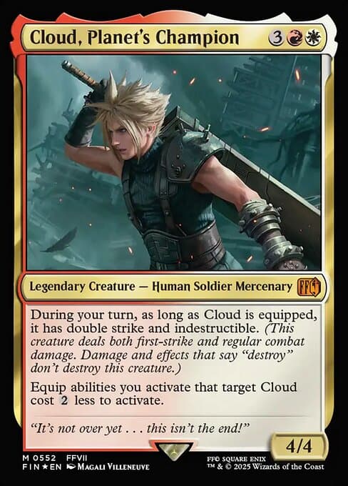 Cloud, Planet's Champion from Final Fantasy (Mythic)