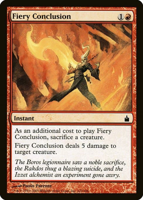 Fiery Conclusion from Ravnica: City of Guilds (Common)