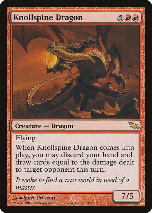Knollspine Dragon from Shadowmoor (Rare)