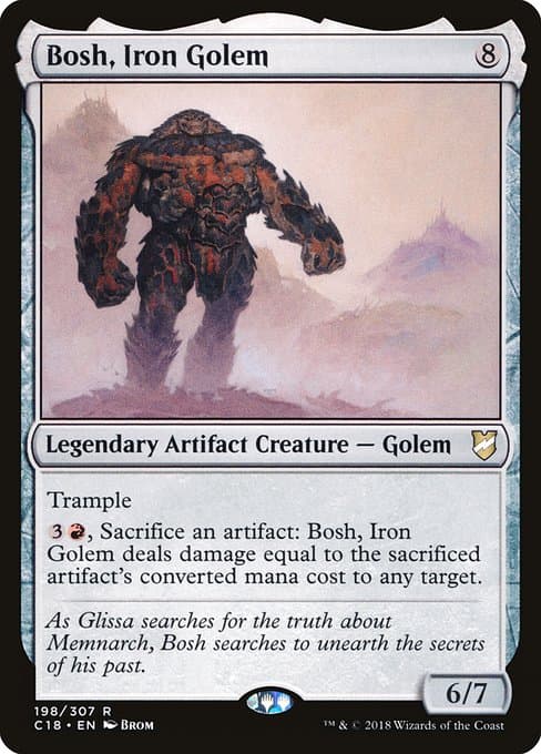Bosh, Iron Golem from Commander 2018 (Rare)