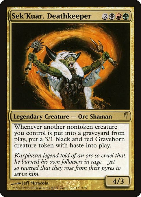 Sek'Kuar, Deathkeeper from Coldsnap (Rare)