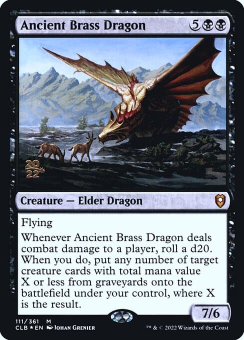 Ancient Brass Dragon from Battle for Baldur's Gate Promos (Mythic)
