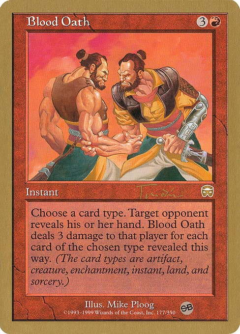 Blood Oath from World Championship Decks 2001 (Rare)