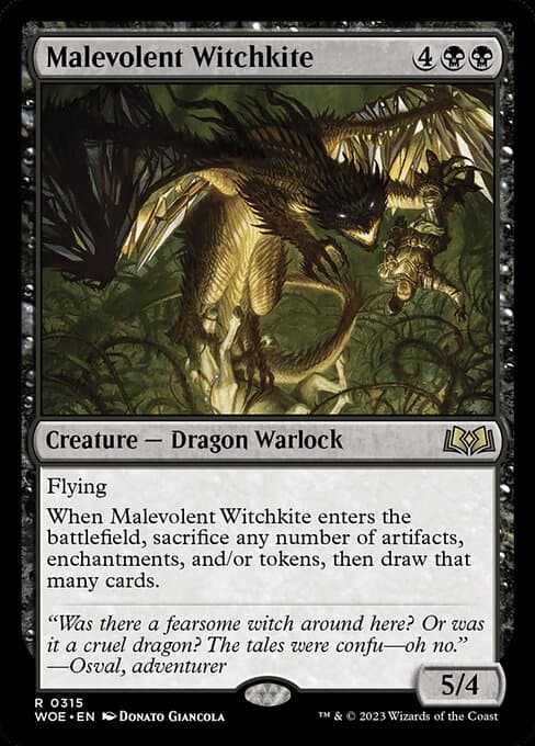 Malevolent Witchkite from Wilds of Eldraine (Rare)