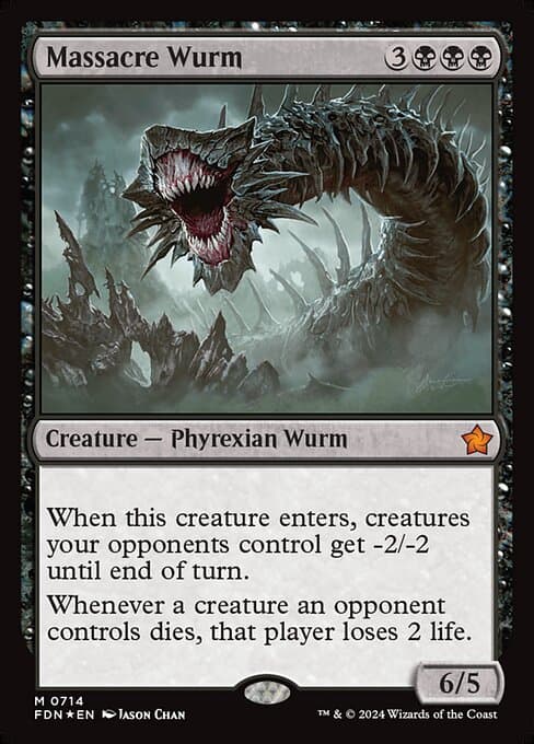 Massacre Wurm from Foundations (Mythic)