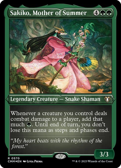 Sakiko, Mother of Summer from Commander Masters (Rare)