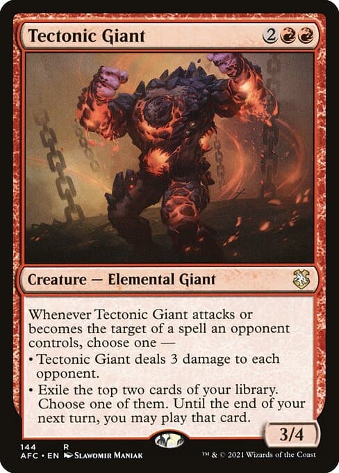 Tectonic Giant from Forgotten Realms Commander (Rare)