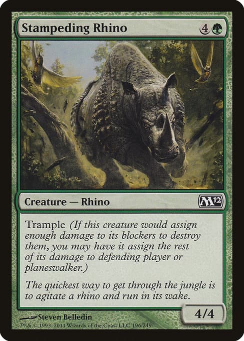 Stampeding Rhino from Magic 2012 (Common)