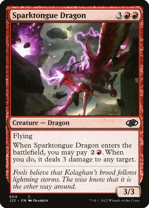Sparktongue Dragon from Jumpstart 2022 (Common)